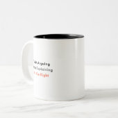Funny Sarcastic Mug – I’m Not Arguing Tweekleurige Koffiemok (Voorkant links)