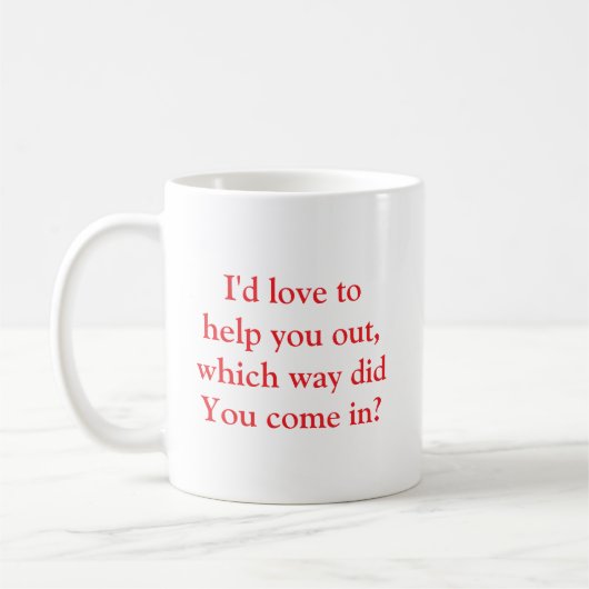 Funny Sarcastic Office Mug Koffiemok (Links)