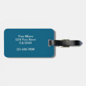 Funny Sarcastic Orange Cat Cartoon Bagagelabel (Achterkant horizontaal)