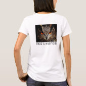 Funny Sarcastic Owl Foto T-shirt (Achterkant)