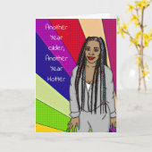 Funny Sarcastic Pop Art Birthday Kaart (Gele Bloem)