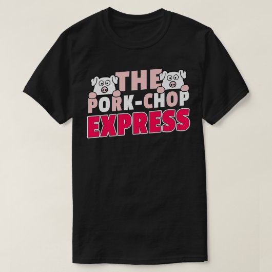 Funny Sarcastic Pork Chop Pig Grilling Shirt Premi (Design voorkant)