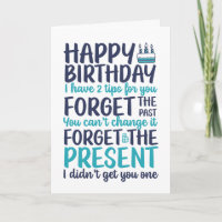 Funny Sarcastic Pun vergeet de Cadeau van de vorig