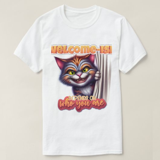 Funny Sarcastic quote Cat Sublimation design  T-shirt (Design voorkant)