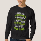 Funny Sarcastic Quote Clock Change Daylight Saving Trui (Voorkant)