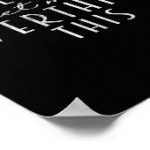Funny Sarcastic Quote, laat me dit overdenken Poster (Hoek)