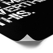 Funny Sarcastic Quote, laat me dit overdenken Poster (Hoek)