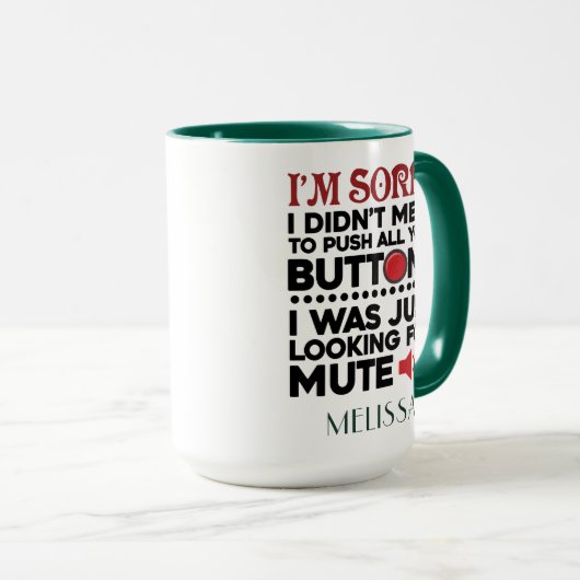 Funny Sarcastic Quote mam Birthday gepersonaliseer Mok (Voorkant rechts)