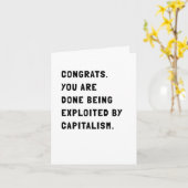 Funny Sarcastic Retirement Kaart (Gele Bloem)