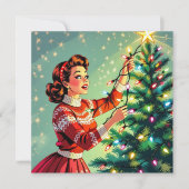 Funny Sarcastic Retro Christmas Humor Kaart (Voorkant)