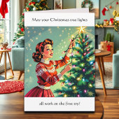 Funny Sarcastic Retro Christmas Humor Kaart