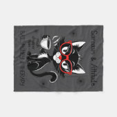 Funny Sarcastic Rude Sayings Sarcasm And Attitude Fleece Deken (Voorkant (Horizontaal))