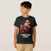 Funny Sarcastic Santa Smoking And Drinking “christ T-shirt (Voorkant volledig)