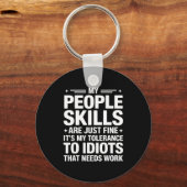 Funny Sarcastic Saying Humor Introvert Workplace A Sleutelhanger (Voorkant)