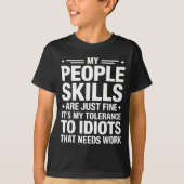 Funny Sarcastic Saying Humor Introvert Workplace A T-shirt (Voorkant)