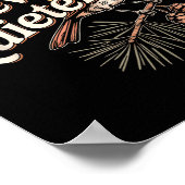 Funny Sarcastic Saying Vintage Please Chew Quieter Poster (Hoek)