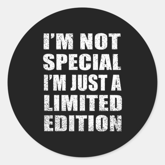 Funny Sarcastic Sayings Adult Humor Introvert  Ronde Sticker (Voorkant)