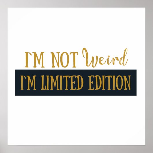funny sarcastic sayings poster (Voorkant)