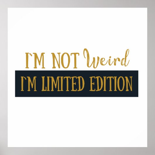 funny sarcastic sayings poster (Voorkant)