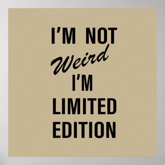 funny sarcastic sayings poster (Voorkant)