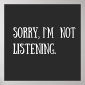 funny sarcastic sayings poster (Voorkant)