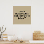 funny sarcastic sayings poster (Keuken)
