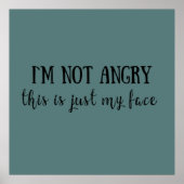 funny sarcastic sayings poster (Voorkant)