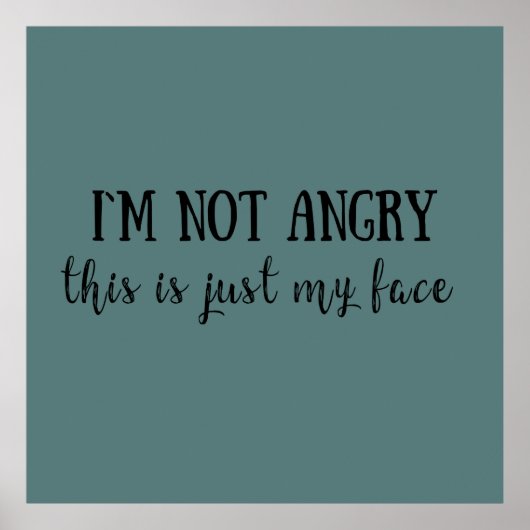 funny sarcastic sayings poster (Voorkant)