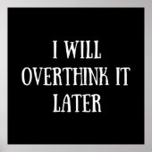 funny sarcastic sayings poster (Voorkant)