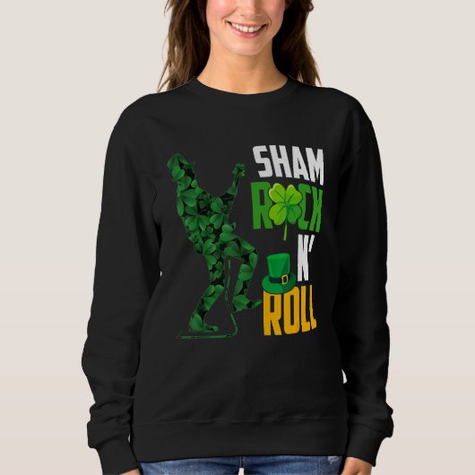 Funny Sarcastic St Patricks Day Lucky Irish Shamro Trui (Voorkant)