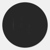 Funny Sarcastic Sy Quotes For Women Dear Karma Ronde Sticker (Voorkant)