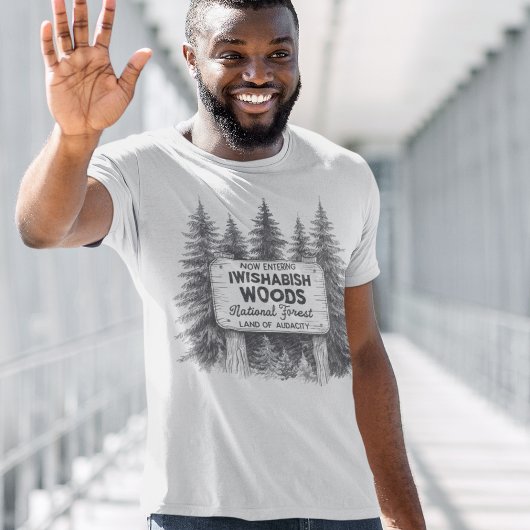 Funny Sarcastic T-Shirt, Now Entering Iwishabish  T-shirt