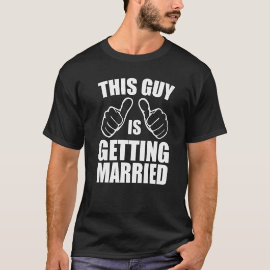 Funny Sarcastic This Guy is Getting Married Premiu T-shirt (Voorkant)