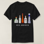 Funny Sarcastic Trendy Women Mannen Mis Amigos Teq T-shirt (Design voorkant)
