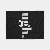 Funny Sarcastic Ugh Novelty Graphic  Fleece Deken (Voorkant (Horizontaal))