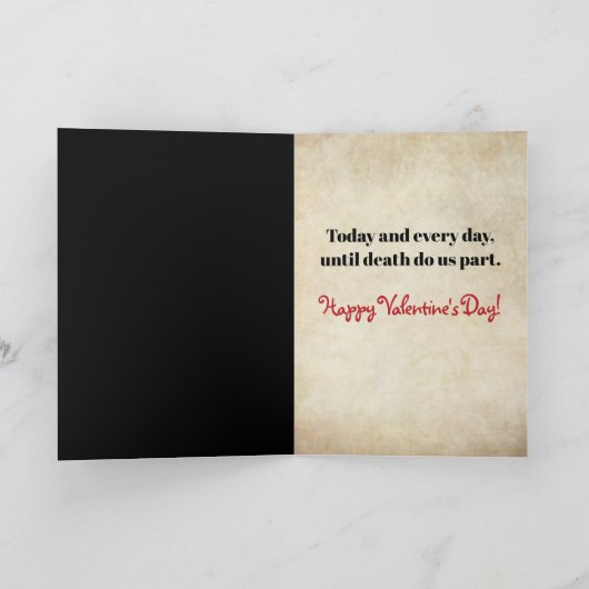 Funny Sarcastic Valentijnsdag Kaart (Binnen)