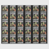 Funny SarcasticChristmas Sagging But Still Gagging Cadeaupapier (Vlak)