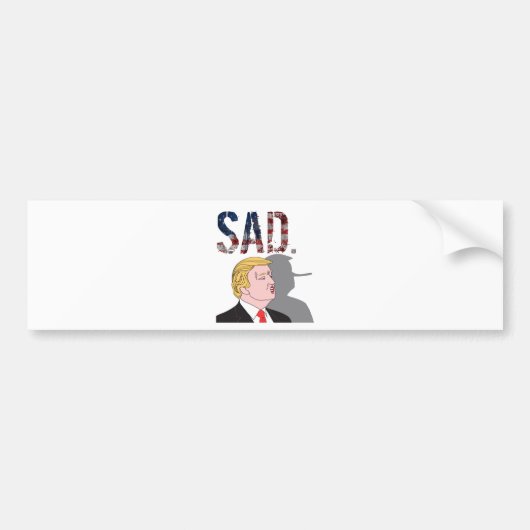 Funny sarcastisch President Donald Trump Bumpersticker (Voorkant)