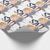 Funny sarcastisch President Donald Trump Cadeaupapier (Hoek)