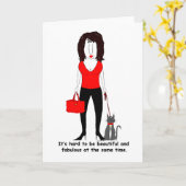 Funny, Sarcastisch voor zussen en vrienden-groet Kaart (Gele Bloem)