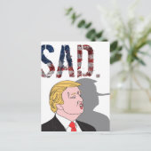Funny sarcastisch zielig President Donald Trump Briefkaart (Staand voorkant)