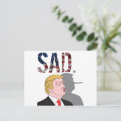 Funny sarcastisch zielig President Donald Trump Briefkaart (Staand voorkant)
