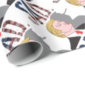 Funny sarcastisch zielig President Donald Trump Cadeaupapier (Rol Hoek)