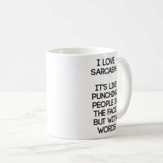 Funny sarcastische koffiemok (Voorkant rechts)