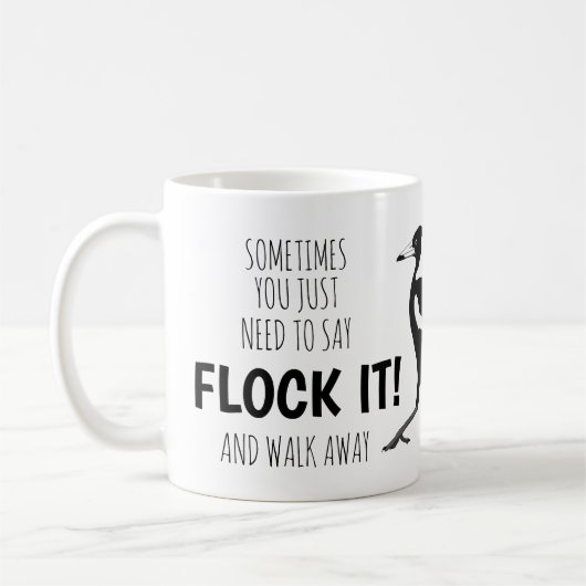 Funny sarcastische magpie mok (Links)