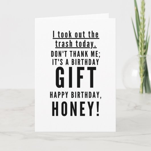 Funny sarcastische verjaardag voor vrouw kaart (Voorkant)