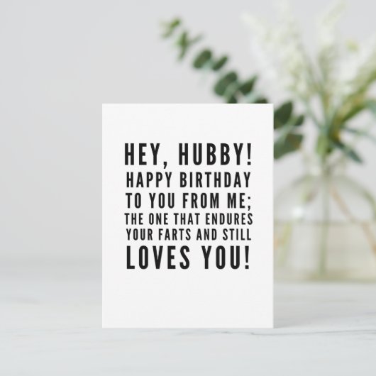 Funny sarcastische verjaardagswensen voor man briefkaart (Staand voorkant)