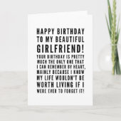 Funny sarcastische verjaardagswensen voor vriendin kaart (Voorkant)