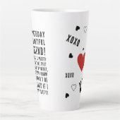 Funny sarcastische verjaardagswensen voor vriendin latte mok (Voorkant)