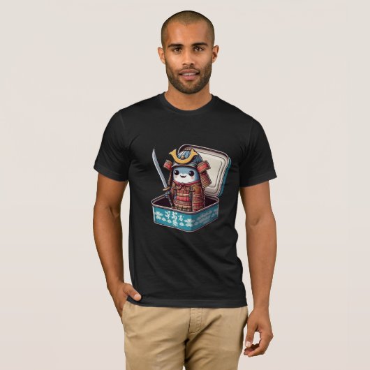  Funny Sardine Samurai Warrior Tee T-shirt (Voorkant volledig)